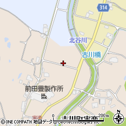 兵庫県三木市吉川町実楽周辺の地図
