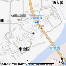 愛知県新城市石田万福11周辺の地図