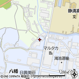 静岡県藤枝市八幡609-1周辺の地図