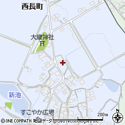 兵庫県加西市西長町49周辺の地図