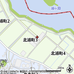 愛知県碧南市北浦町周辺の地図