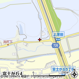 兵庫県三田市上深田489周辺の地図