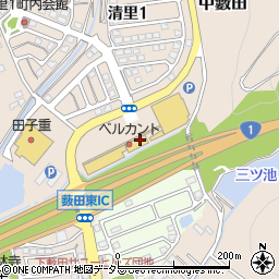 ダイソー藤枝清里店周辺の地図