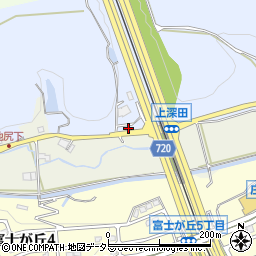 兵庫県三田市上深田463周辺の地図