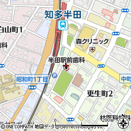 半田駅前歯科周辺の地図