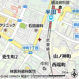 名鉄知多タクシー株式会社　営業所周辺の地図