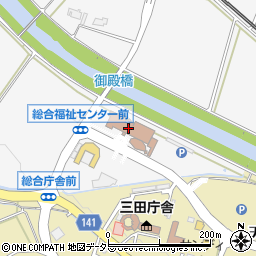 三田市役所健康福祉部　健康増進課・健康推進係周辺の地図