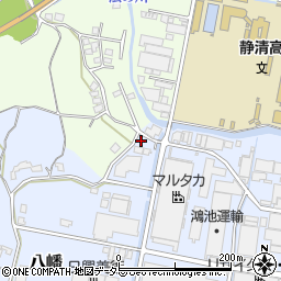 静岡県藤枝市八幡609-2周辺の地図