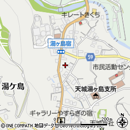 静岡県伊豆市湯ケ島186周辺の地図