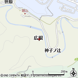 兵庫県川辺郡猪名川町広根周辺の地図