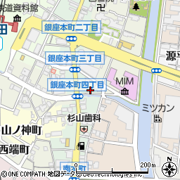 愛知県半田市銀座本町4丁目29周辺の地図