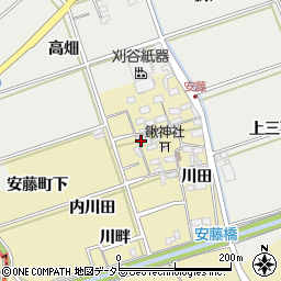 愛知県岡崎市安藤町郷西90周辺の地図