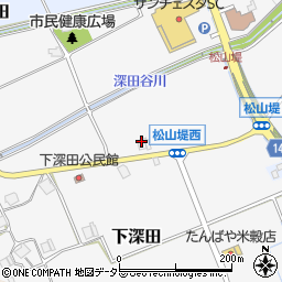 兵庫県三田市下深田329周辺の地図