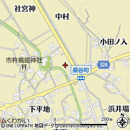 愛知県岡崎市桑谷町周辺の地図
