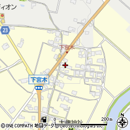 兵庫県加西市下宮木町369周辺の地図
