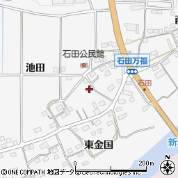 愛知県新城市石田池田145周辺の地図