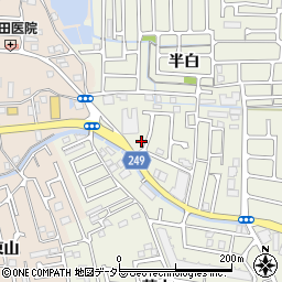 京都府宇治市宇治半白118周辺の地図