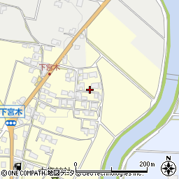 兵庫県加西市下宮木町344周辺の地図