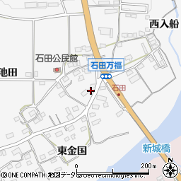 愛知県新城市石田池田124周辺の地図