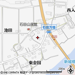 愛知県新城市石田池田126周辺の地図