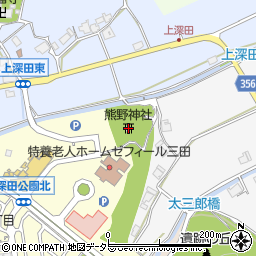 兵庫県三田市上深田602周辺の地図