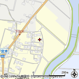 兵庫県加西市下宮木町346周辺の地図