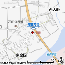 愛知県新城市石田万福21周辺の地図