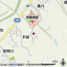 愛知県岡崎市羽栗町茶木入周辺の地図