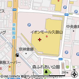 四六時中 久御山店周辺の地図