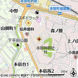 株式会社マグフーズ　本宿店周辺の地図
