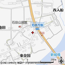 愛知県新城市石田池田121周辺の地図