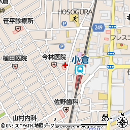 京都府宇治市小倉町西浦88-86周辺の地図