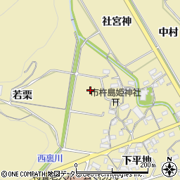 愛知県岡崎市桑谷町（西裏）周辺の地図