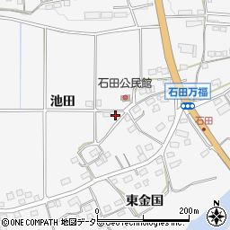 愛知県新城市石田池田307周辺の地図