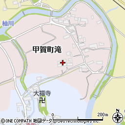 滋賀県甲賀市甲賀町滝108周辺の地図