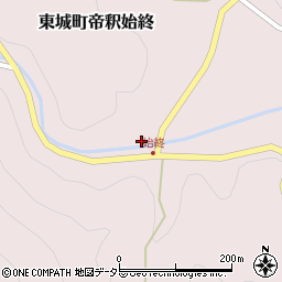 広島県庄原市東城町帝釈始終642周辺の地図