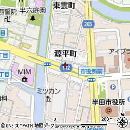 〒475-0816 愛知県半田市源平町の地図