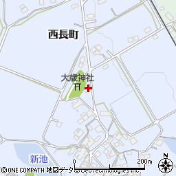 兵庫県加西市西長町801周辺の地図
