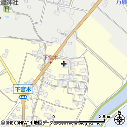 兵庫県加西市下宮木町361周辺の地図