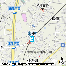 名鉄協商米津駐車場周辺の地図