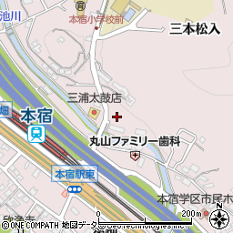 愛知県岡崎市本宿町向田周辺の地図