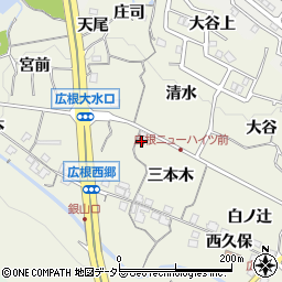 兵庫県川辺郡猪名川町広根三本木27周辺の地図