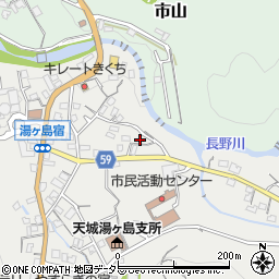 静岡県伊豆市湯ケ島25周辺の地図