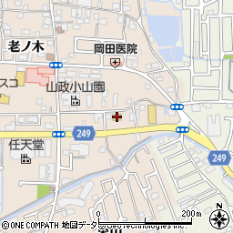 セブンイレブン宇治小倉天王店周辺の地図