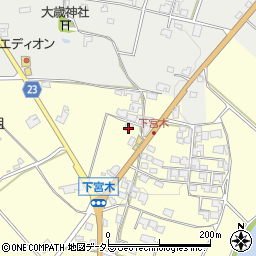 兵庫県加西市下宮木町425周辺の地図