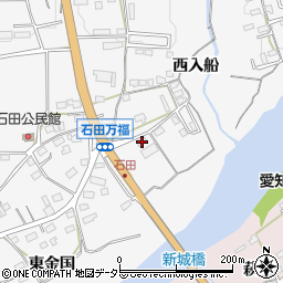 愛知県新城市石田万福25周辺の地図