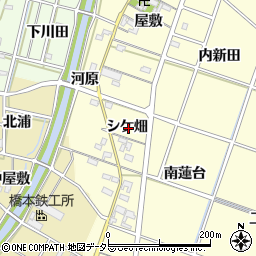 愛知県岡崎市福岡町シケ畑周辺の地図