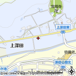兵庫県三田市上深田313周辺の地図