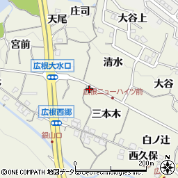 兵庫県川辺郡猪名川町広根三本木26周辺の地図