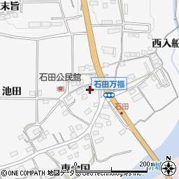 愛知県新城市石田池田119周辺の地図